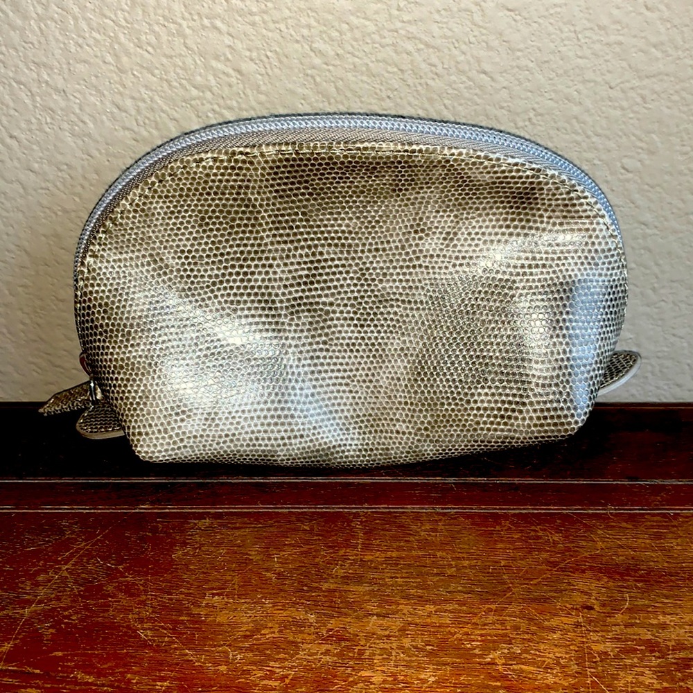 NWOT Stone-Colored Snake Print Makeup Bag *2 for $5*